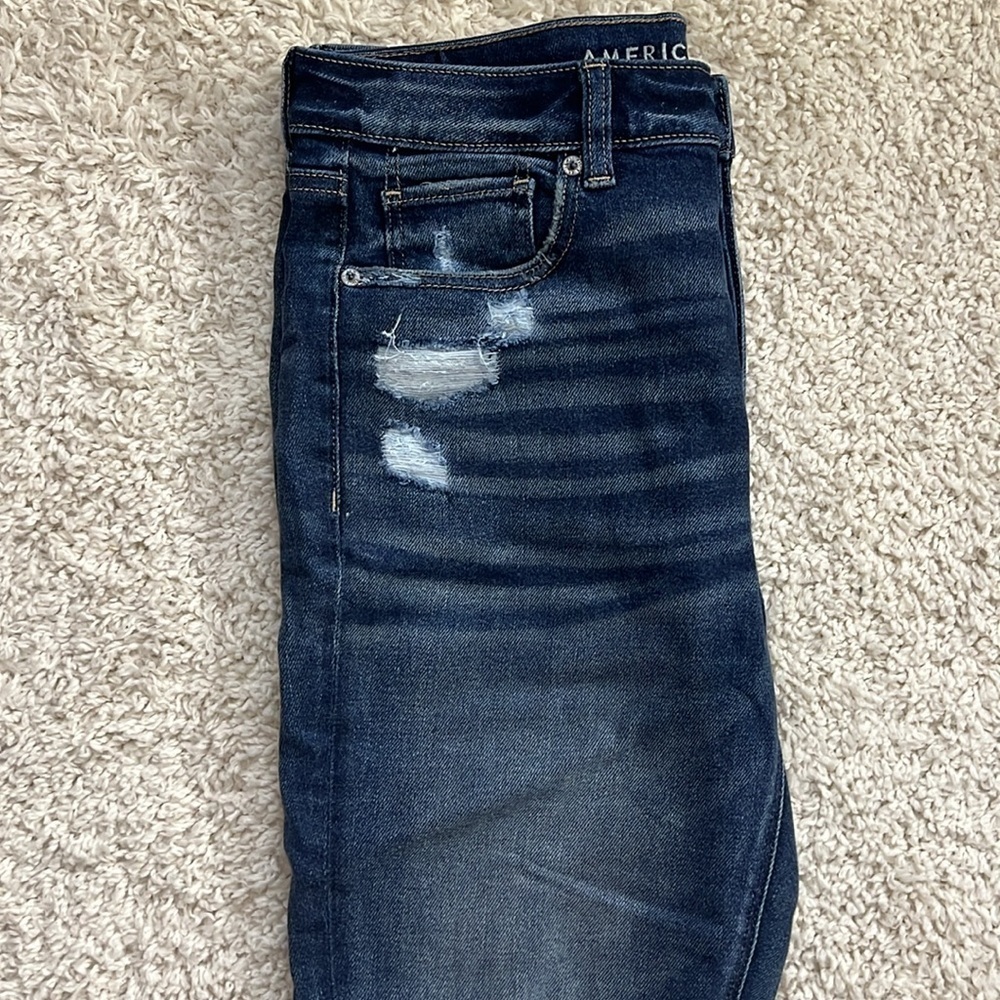 WOMENS AMERICAN EAGLE TOMGIRL VINTAGE JEANS SIZE 8 SHORT NWT - Picture 5 of 12